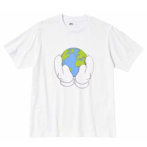 KAWS x Uniqlo Peace For All S/S Graphic T-shirt Men's Sz S - Picture 1 of 2